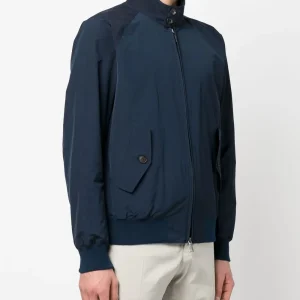 Zip-up long-sleeved bomber jacket