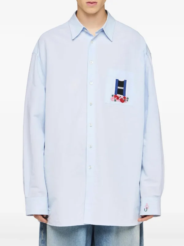 embroidered detail shirt