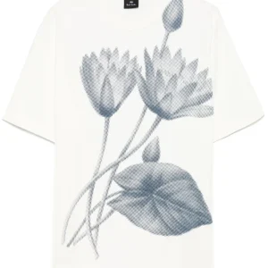 Half Tone Floral Print T-Shirt